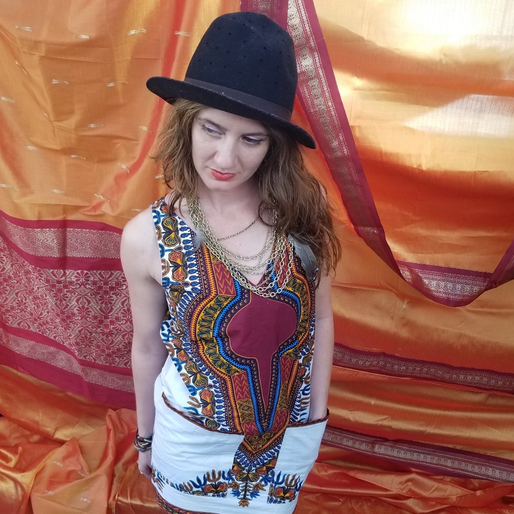 African mino dress